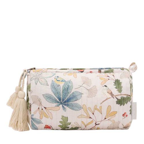 Sophie Allport Wash Bag - Quilted - Small - Orchard Birds